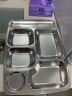 拜杰304不锈钢餐盘成人饭盒分格餐盘六格加厚学生快餐盘LY-245 实拍图