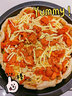 学厨 8寸深款披萨盘 烤盘模具 黑色圆形家用pizza盘 直径23cm*高3.1cm 不粘涂层 烤箱烘焙模具 WK9701S 实拍图