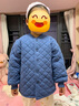 多妙屋女童外套秋冬儿童夹棉保暖上衣男童棉服中大童内搭校服神器童装 藏蓝 81604 120 实拍图