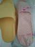 惠夫人拖鞋女夏季居家室内厚底情侣男家居拖洗澡防滑浴室软底家用凉拖鞋 纯色款 粉色 40-41 (适合39-40码)女 实拍图