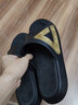 匹克态极拖鞋联名款男太极拖鞋情侣鞋透气轻质沙滩凉鞋运动拖鞋 黑色/金色(男款） 45 实拍图
