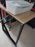雅美乐电脑桌K型简约书桌学习桌简易写字桌 120*60黑架加固版YSZ394 实拍图