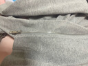 伊芙丽【经典延续】伊芙丽灰色短款拉链休闲卫衣外套女miu风卫衣女 花灰 M 105-115斤 实拍图