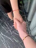 珍尚银【中国黄金授权一生一世情侣手链一对AU999情人节生日礼物送女友 女款红绳【一世】串金珠子配证书 实拍图