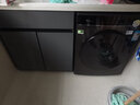 木夏经年 洗衣机柜阳台柜台一体柜太空铝定制伴侣洗衣台组合柜 吊柜需另购 140CM轻奢灰左盆(右盆联系客服) 实拍图