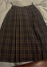 丝柏舍复古风半身裙2025秋装新款女装高腰A字格纹拉链中长裙 实拍图