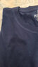 MARKLESS【安心品质】纯棉亲肤T恤男士纯色短袖打底衫5630 藏青蓝 3XL 实拍图