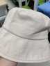 目丸渔夫帽女韩版潮百搭遮阳帽夏季薄款遮脸防晒帽学生盆帽太阳帽子女 米白色 可调节 实拍图