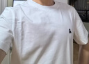 杰克·琼斯（JACK&JONES）男装T恤男夏季万能T恤舒适男士短袖清凉多色上衣纯色水洗不易走形 本白色A06 M 晒单实拍图