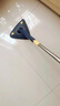馨沐鱼三角蝴蝶拖把家用一拖净天花板清洁神器家用大扫除免手洗拖地墙面 130cm杆长-深蓝【配4布】 实拍图