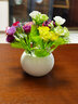 绿秀 仿真花套装假花摆件塑料花含花瓶花束仿真植物盆景餐桌装饰花 圆杯/薰衣草紫色 含塑料盆 实拍图