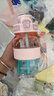 BOTTLED JOY吨吨杯学生水杯耐高温太空杯提绳便携运动水壶塑料杯渐变随手杯 粉蓝云海*tirtan*双饮 0.55L 实拍图