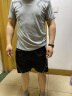 欧联霸运动套装男速干夏季足球训练服跑步服宽松两件套短袖短裤健身服 灰色 2XL(建议体重140-160斤) 实拍图