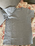 简束 短袖T恤男纯色棉质t恤夏季休闲运动紧身t恤男圆领修身打底汗衫潮 灰色 XL （70kg左右） 实拍图