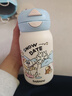 BABLOV保温杯女高颜值可爱带吸管316不锈钢水杯大容量儿童水杯壶嘟嘟杯 冰雪度假团/杯套贴纸 550ml 实拍图
