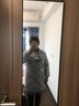 曼达萌帆布围裙女可爱长袖家用厨房透气做饭罩衣大人防油耐磨工作服围腰 帆布可爱兔蓝【长袖款单条装】 实拍图