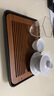 南山先生 功夫茶具泡茶盘陶瓷重竹干泡盘办公茶具托盘茶台黑陶茶盘 黑陶茶盘（重竹盘面）长方形 实拍图