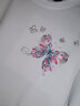 简拓 2022夏季新品薄款中国风刺绣仙鹤纯棉短袖T恤 学生情侣装体恤男大码半袖衫 2816白色 L码(115-140斤) 实拍图