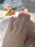 佐卡伊 怦然心动 钻戒女士求婚钻石戒指结婚指环心形群镶 (30+15)F-G/SI 部分指圈现货 晒单实拍图