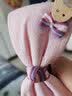 AiChoice美丽女孩蝴蝶结发卡小熊儿童发箍可爱女童头箍小学生发饰带齿头饰 韩粉色 实拍图