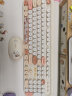 GEEZER Hello bear 无线复古朋克键鼠套装 可爱办公键鼠套装 鼠标 电脑键盘 笔记本键盘 奶茶色 实拍图