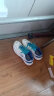 YONEX尤尼克斯羽毛球鞋yy入门级训练减震动力垫男女SHB101CR 白/蓝41码 实拍图