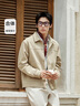森马（Semir）外套男装纯色针织夹克秋季上班通勤工装上衣棉质弹力101524108101 实拍图