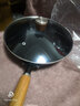 DROOLU 陆博士极铁锅老式家用无涂层不粘电磁炉燃气灶女士专用轻便炒锅 免开锅 26CM无附耳+玻璃盖 26cm 实拍图