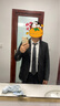 花花公子西服男休闲西装男士西服套装外套伴郎新郎商务休闲正装衣服三件套 一扣黑色西服+西裤 XL 实拍图