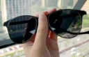 米微乐游Feliztrip太阳眼镜墨镜超轻可折叠无螺丝宝丽来偏光镜片TR-G520 黑撞银 实拍图