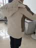 雅鹿三合一冲锋衣女男防风短外套加绒加厚可拆内胆风衣保暖滑雪登山服 YLN11Z36820卡其/土黄-女 5XL 实拍图