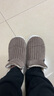 秋冬季棉拖鞋女包跟加厚软底室内居家保暖月子鞋全包毛绒男款 （L10条纹）灰色 44-45（适合43-44穿） 实拍图
