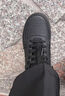 梵昇昱 鞋子男休闲板鞋工作鞋春夏季增高透气跑步运动鞋男士韩版潮鞋 黑色【40】 实拍图
