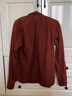 MUJI 男式 法兰绒 衬衫 男士长袖衬衣外套 休闲纯棉全棉 ACA77C1A 砖红色 S (165/84A) 实拍图