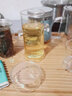 绿简堂玻璃杯红茶泡茶器双耳杯过滤玻璃茶具简易茶壶普洱功夫冲茶器 透明珠双耳杯 实拍图