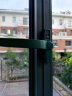 德将 ZS50型铝合金平开窗推拉门窗单点执手窗户把手铝合金窗锁 绿色 左右向 实拍图