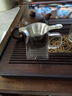 加厚耐热玻璃公道杯茶漏一体套装大号分茶特厚耐高温茶海过滤茶具 400ml四方公杯+鸭嘴不锈钢过滤 实拍图