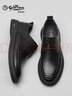 金利来（goldlion）男鞋都市时尚系带皮鞋舒适耐磨休闲皮鞋50623039001A-黑色-39码 实拍图
