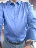京东京造 短袖衬衫男100支纯棉成衣免烫衬衫商务休闲正装衬衣 蓝色43 晒单实拍图