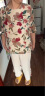 俞兆林妈妈夏装套装中老年女装洋气质中老年雪纺衫女上衣服母亲节礼物 米色 4XL(130-145斤） 晒单实拍图