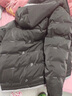 花花公子（PLAYBOY）冬季羽绒服男青少年男士短款连帽上衣服冬季加厚保暖潮流亮面外套 黑色 XL 实拍图