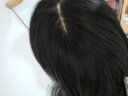 丽青丝假发女发片刘海补发块头顶遮白发轻薄隐形无痕中老年增发量真人发丝齐刘海直发假发片 递针分缝13*13自然黑35厘米 实拍图