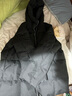 素羽轻罗羽绒服女中长款冬2025年新款韩版加厚宽松面包服学生外套上衣女装 黑色 L 实拍图