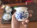 末都 景德镇青花瓷功夫茶具高档手绘陶瓷盖碗茶杯套装中式家用办公室 王者之香（盖碗）9件套 实拍图