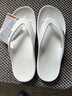 crocs卡骆驰贝雅卡骆班运动拖鞋男鞋女鞋居家夹脚平底人字拖鞋|205393 白/深蓝-126 43 (270mm) 实拍图