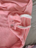 洁丽雅儿童浴巾带帽斗篷新生婴儿洗澡比棉纱布柔软吸水宝宝浴袍 (80*150cm)粉色小兔 实拍图