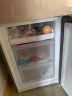 海尔（Haier）冰箱201升小型家用两门冰箱黑金净化两档变温超薄风冷无霜彩晶玻璃面板节能冰箱  实拍图