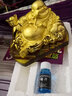 车咔咔 大号汽车香水摆件镀金弥佛车载车内车上装饰品摆件保平安 保平安弥勒佛 实拍图