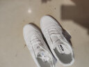 回力小白鞋男士秋冬季皮面休闲运动板鞋百搭平底款舒适潮流轻便鞋子男 白 41 实拍图