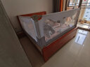 M-CASTLE婴儿床围栏宝宝床上防摔护栏儿童床边防掉床挡板防夹伤无缝防窒息 山岩 单面装 1.8米 实拍图